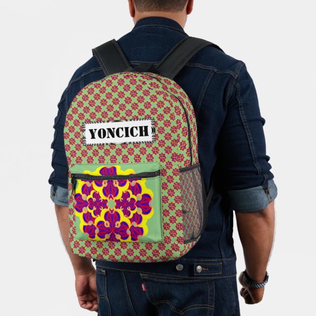 Heart Flowers by Kenneth Yoncich Printed Backpack (Insitu (Model))