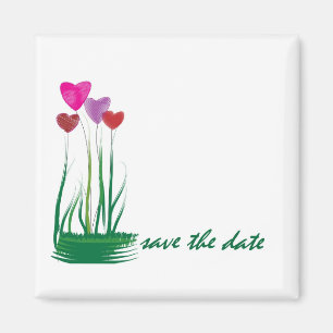 Heart flowers! magnet