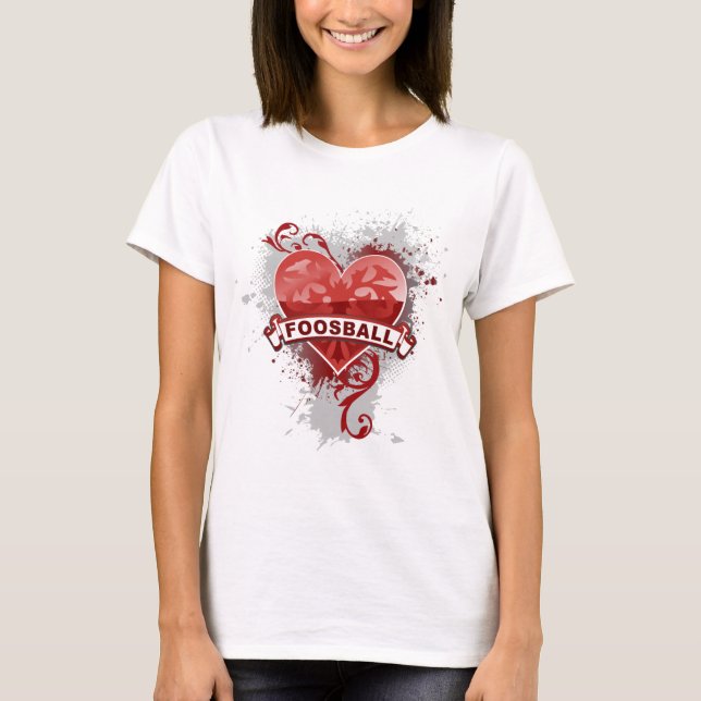 Heart Foosball T-Shirt (Front)