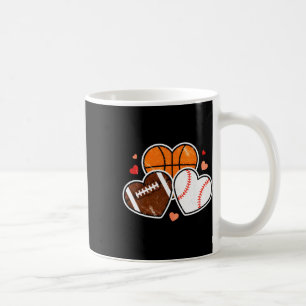 Heart Footll Sketll Soccer Valentine Sports Boy Me Coffee Mug