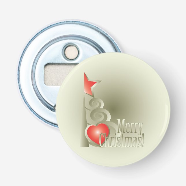 Heart for Christmas Bottle Opener (Front)