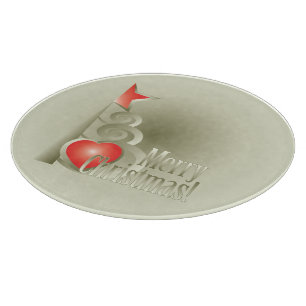 Heart for Christmas Cutting Board