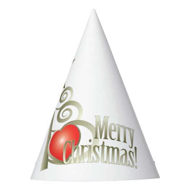 Heart for Christmas Party Hat (Front)
