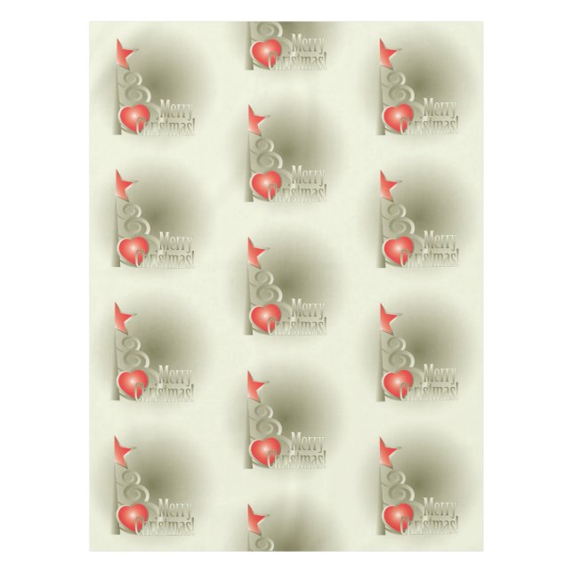 Heart for Christmas Tablecloth (Front)
