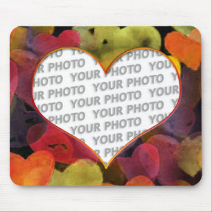 Heart Frames 1 + your photo Mouse Pad