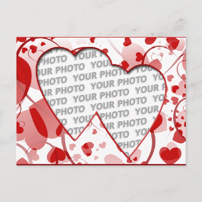 Heart Frames 2 + your photo Postcard (Front)