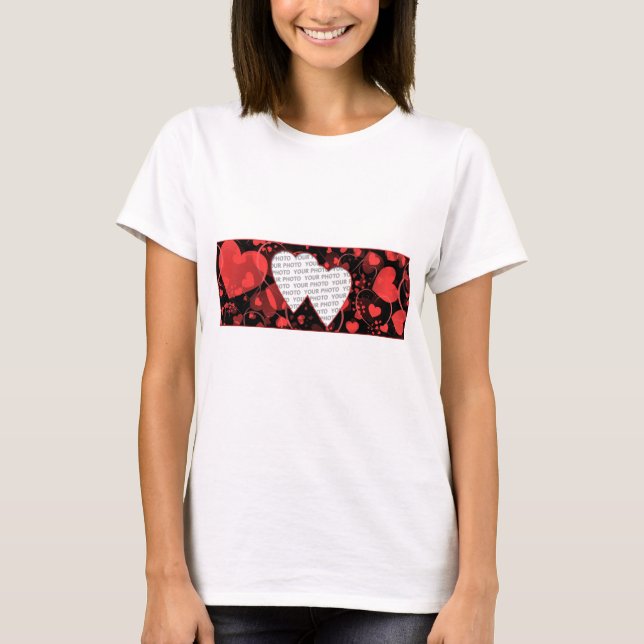 Heart Frames 3 template T-Shirt (Front)