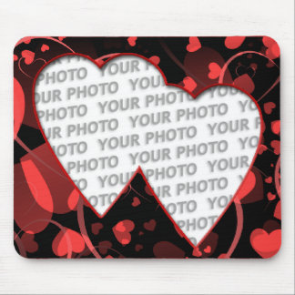 Heart Frames 3 + your photo Mouse Pad