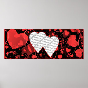 Heart Frames 3 + your photo Poster