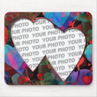 Heart Frames 4 + your photo Mouse Pad