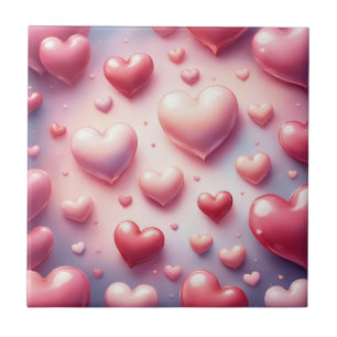 Heart Frenzy Ceramic Tile