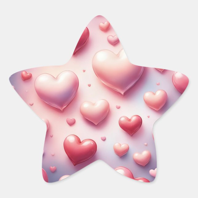 Heart Frenzy Star Sticker (Front)