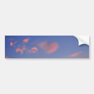 Heart from clouds - car sticker