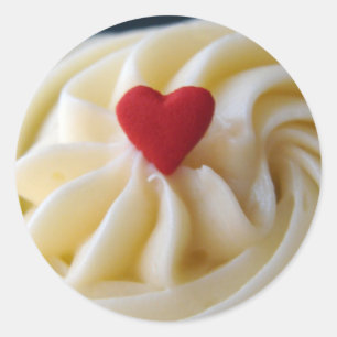 Heart Frosting Classic Round Sticker