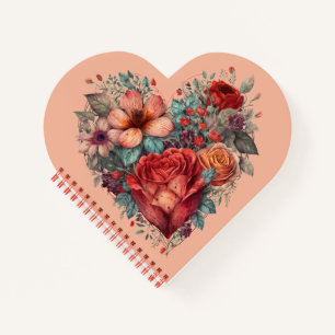 Heart Full of Flowers Notebook