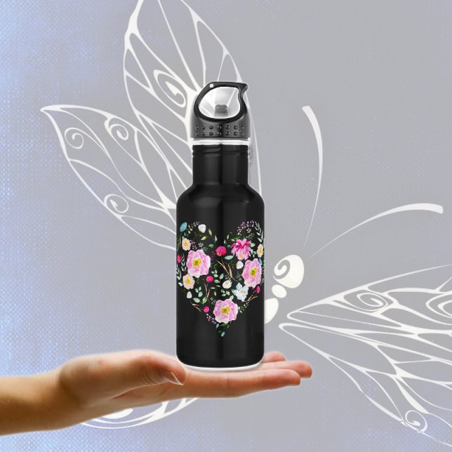 Heart Full of Roses 532 Ml Water Bottle (Creator Uploaded)