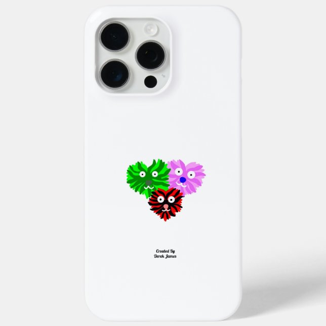 Heart Fuzzies Apple iPhone 15 Pro Max Case (Back)