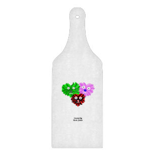 Heart Fuzzies Glass Cutting Board Paddle