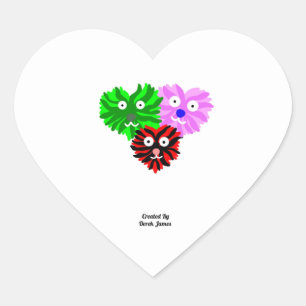 Heart Fuzzies Heart Sticker