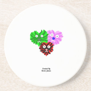 Heart Fuzzies Sandstone Coaster