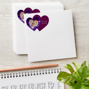 Heart gems with message envelope