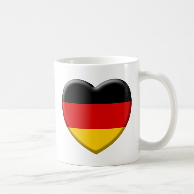 Heart German flag I like Germany Coffee Mug (Right)