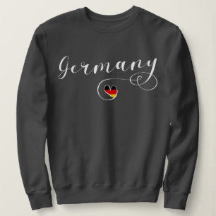 Heart Germany Sweatshirt, German Flag Sweatshirt