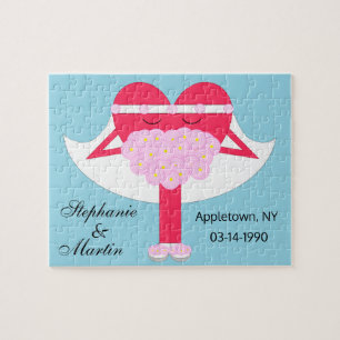 Heart Getting Married Anniversary Jigsaw Puzzle