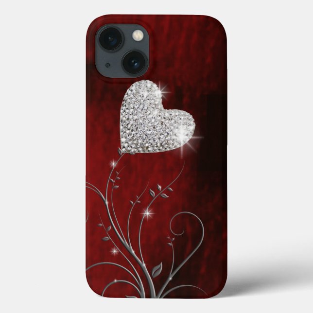 Heart Girly Lovely Red Case-Mate iPhone Case (Back)