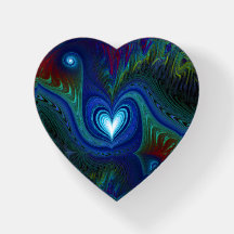 Heart Gnarl  Fractal Paperweight
