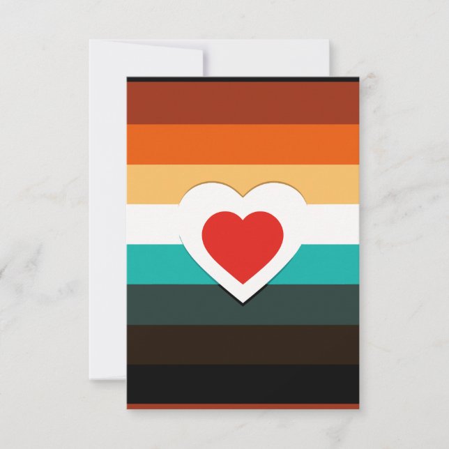 Heart Gradient RSVP Card (Front)