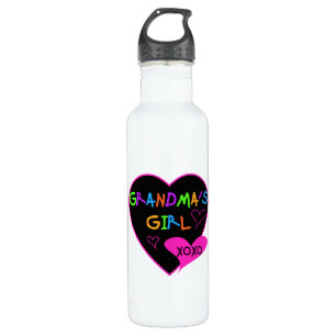 Heart Grandma's Girl T-shirts and 710 Ml Water Bottle
