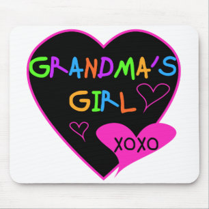 Heart Grandma's Girl T-shirts and Gifts Mouse Pad