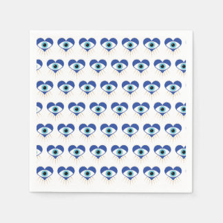 Heart Greek Evil Eye Napkin