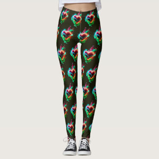 Heart Green With Envy on Fitting Customised Modern Leggings