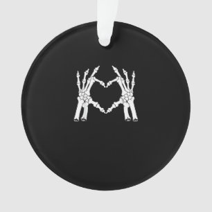 Heart - Halloween Skeleton Hand Ornament