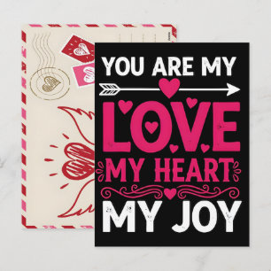 Heart Hand-Drawn Valentines Day Postcard Mail Idea