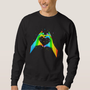 Heart hand LGBT Sweatshirt