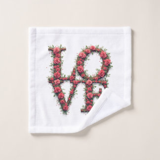 Heart hand towel