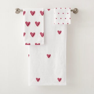 Heart hand towel
