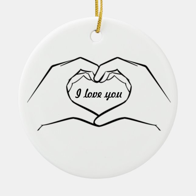 Heart Hands Ornament (Front)