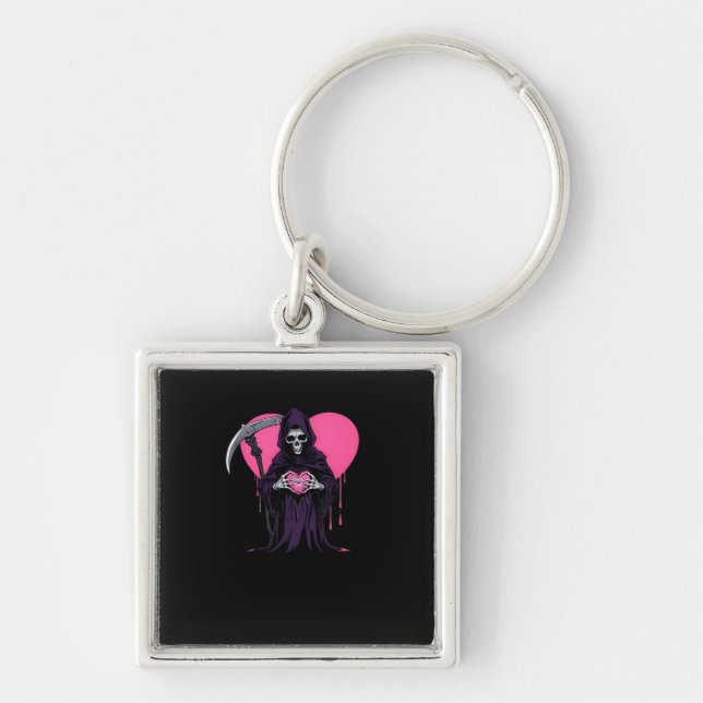Heart Hands Reaper Classic Look Key Ring (Front)