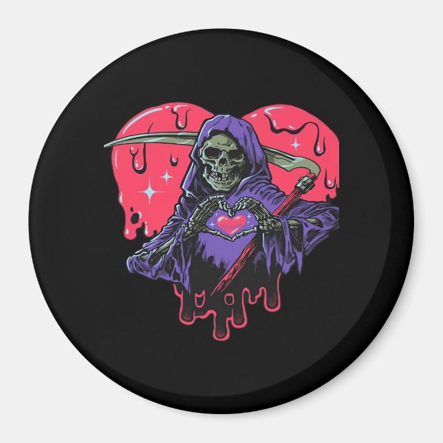 Heart Hands Reaper Classic Magnet (Front)