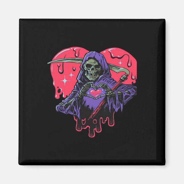 Heart Hands Reaper Classic Magnet (Front)