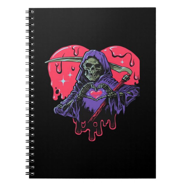 Heart Hands Reaper Classic Notebook (Front)