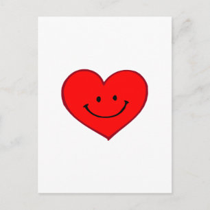 Heart (Happy Face) Postcard