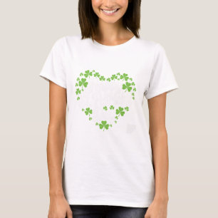 Heart Happy St Patricks Day Shamrock Irish T-Shirt