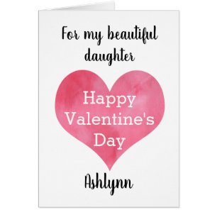 Heart Happy Valentine's Day Daughter