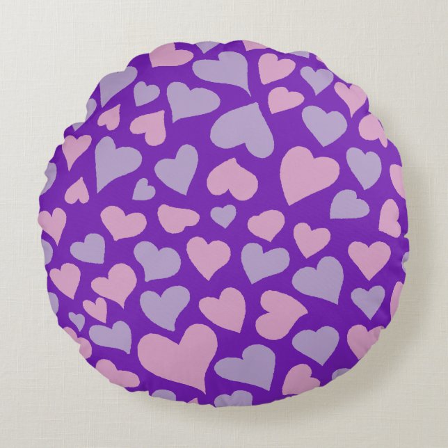 Heart Harmony Round Cushion (Front)