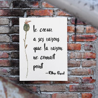 Heart Has Its Reasons French Poetic Love Quote